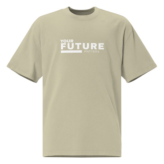YOUR FUTURE MATTERS - Oversized Faded T-shirt - Image 9