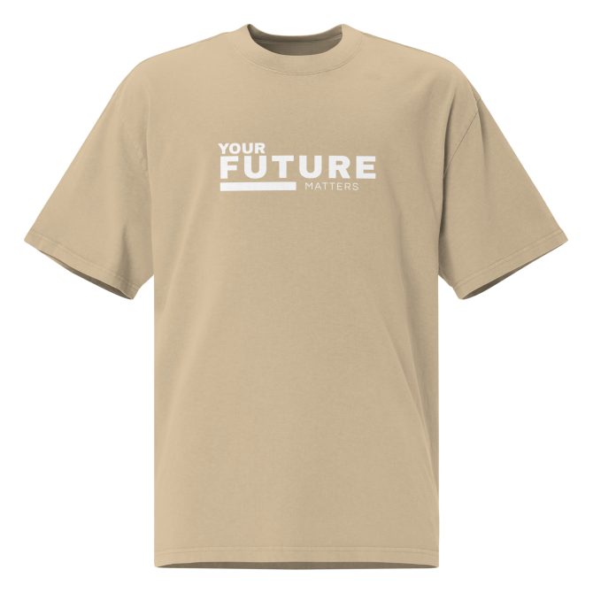 YOUR FUTURE MATTERS - Oversized Faded T-shirt - Image 5