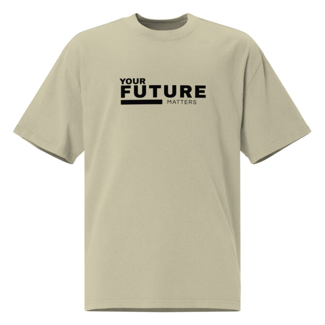 YOUR FUTURE MATTERS - Oversized Faded T-shirt - Image 5