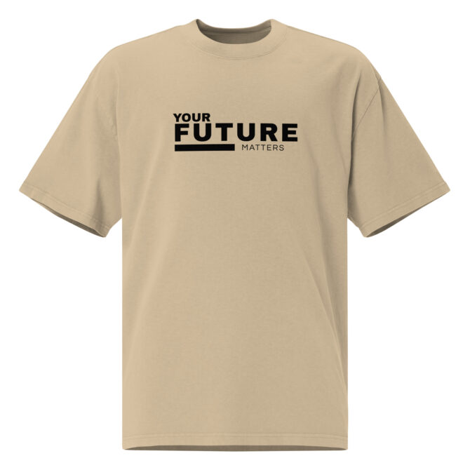 YOUR FUTURE MATTERS - Oversized Faded T-shirt - Image 3